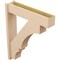 Ekena Millwork 8-in W x 36-in D x 44-in H Balboa Block Rough Cedar Woodgrain TimberThane Outlooker, Primed Tan OUTUR080X36X44BOA44RCPR - alternate 6
